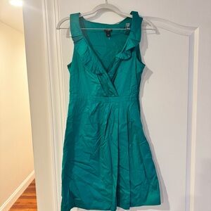 J Crew Green Cocktail Dress Size 2